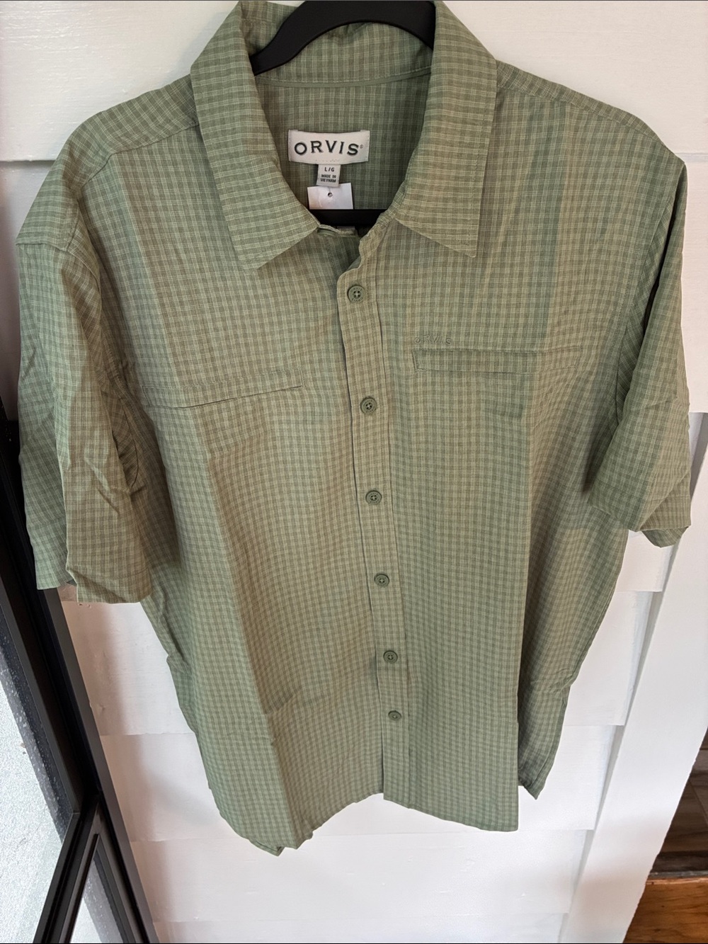Orvis Men's Short-Sleeve Button-Down Tech Shirt — with Zip Pockets
